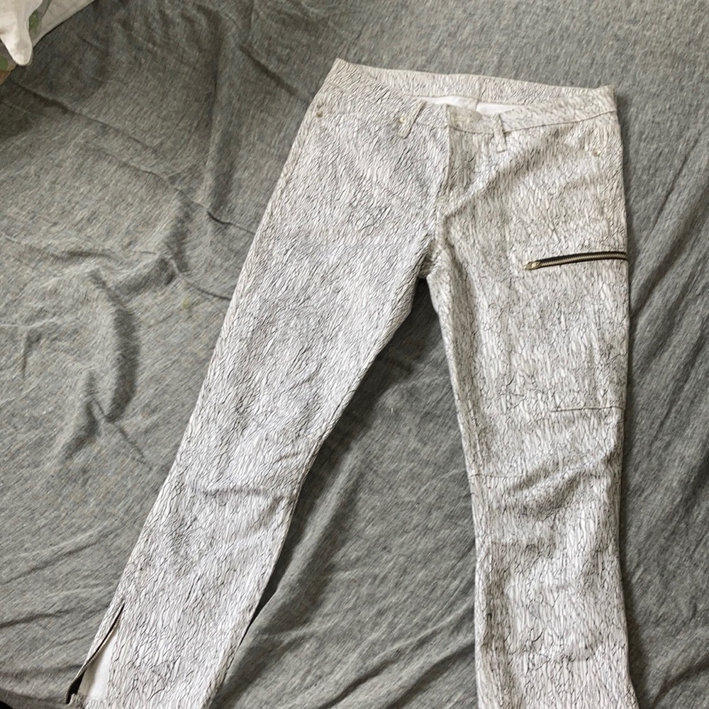 Helmet Lang Graphic Ankle Jeans